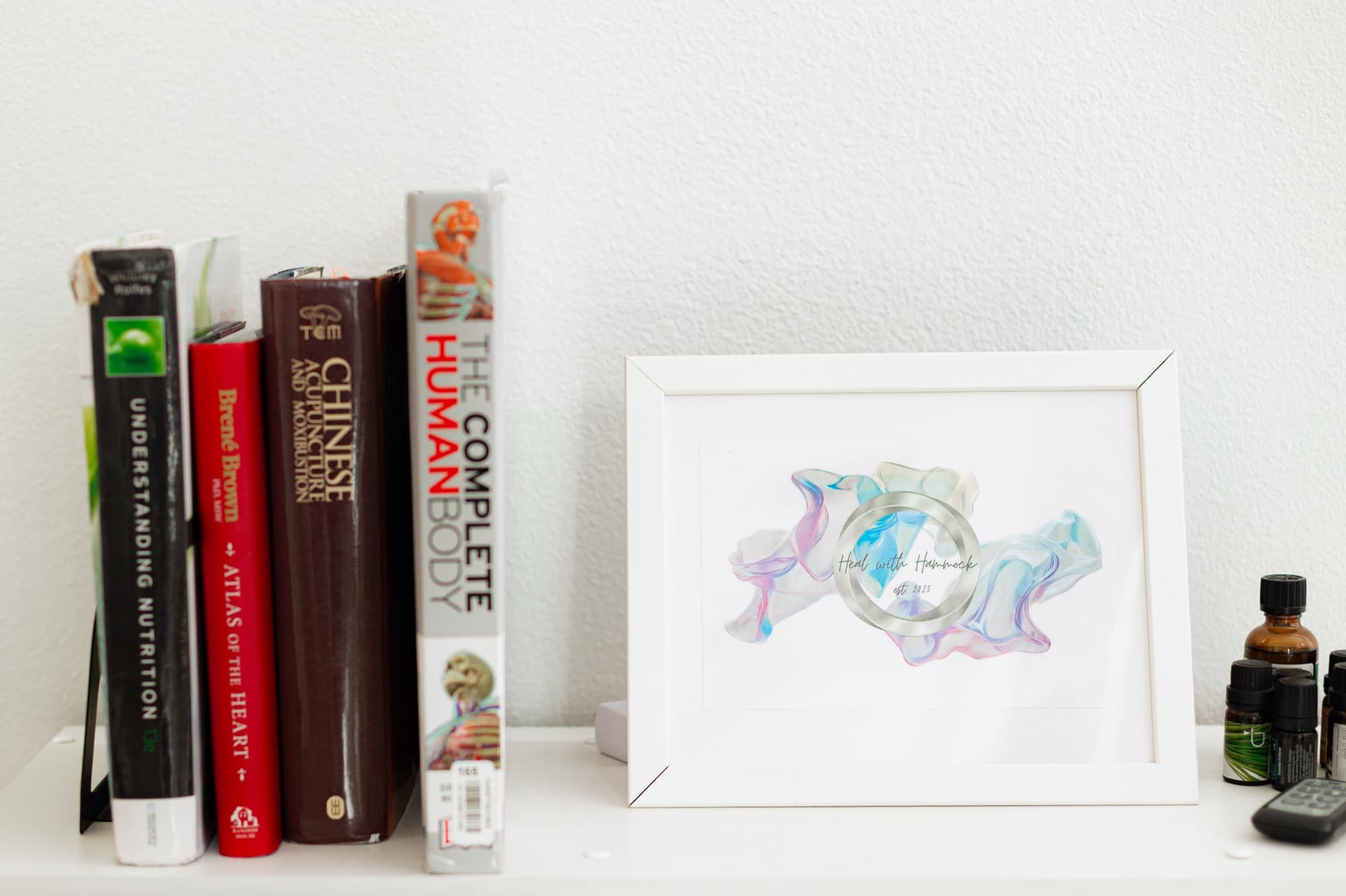 The studio shelf